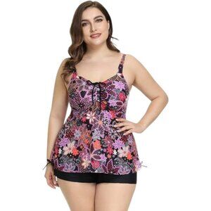 Hanna Nikole Tankini Bathing Suit NWT